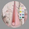 Children's Cocoon Cotton Hammock Swing Grey Pompons