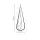 Children's Cocoon Cotton Hammock Swing Grey Pompons