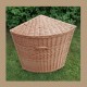 Handmade Natural Wicker Corner Laundry Basket With Handles