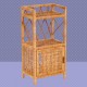 Handmade Wicker Nightstand/Side Table With Cupboard