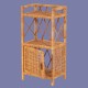 Handmade Wicker Nightstand/Side Table With Cupboard