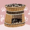 Handmade Natural Wicker double pet bed