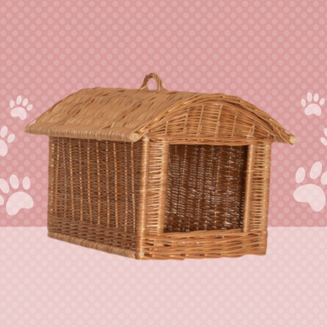 Handmade Natural Wicker Pet Bed/House