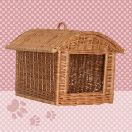 Handmade Natural Wicker Pet Bed/House