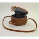 Handmade Natural Wicker Round Handbag
