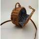 Handmade Natural Wicker Round Handbag