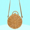 Handmade Natural Wicker Round Handbag