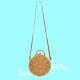 Handmade Natural Wicker Round Handbag