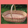 Handmade Natural Wicker Tray With Handle